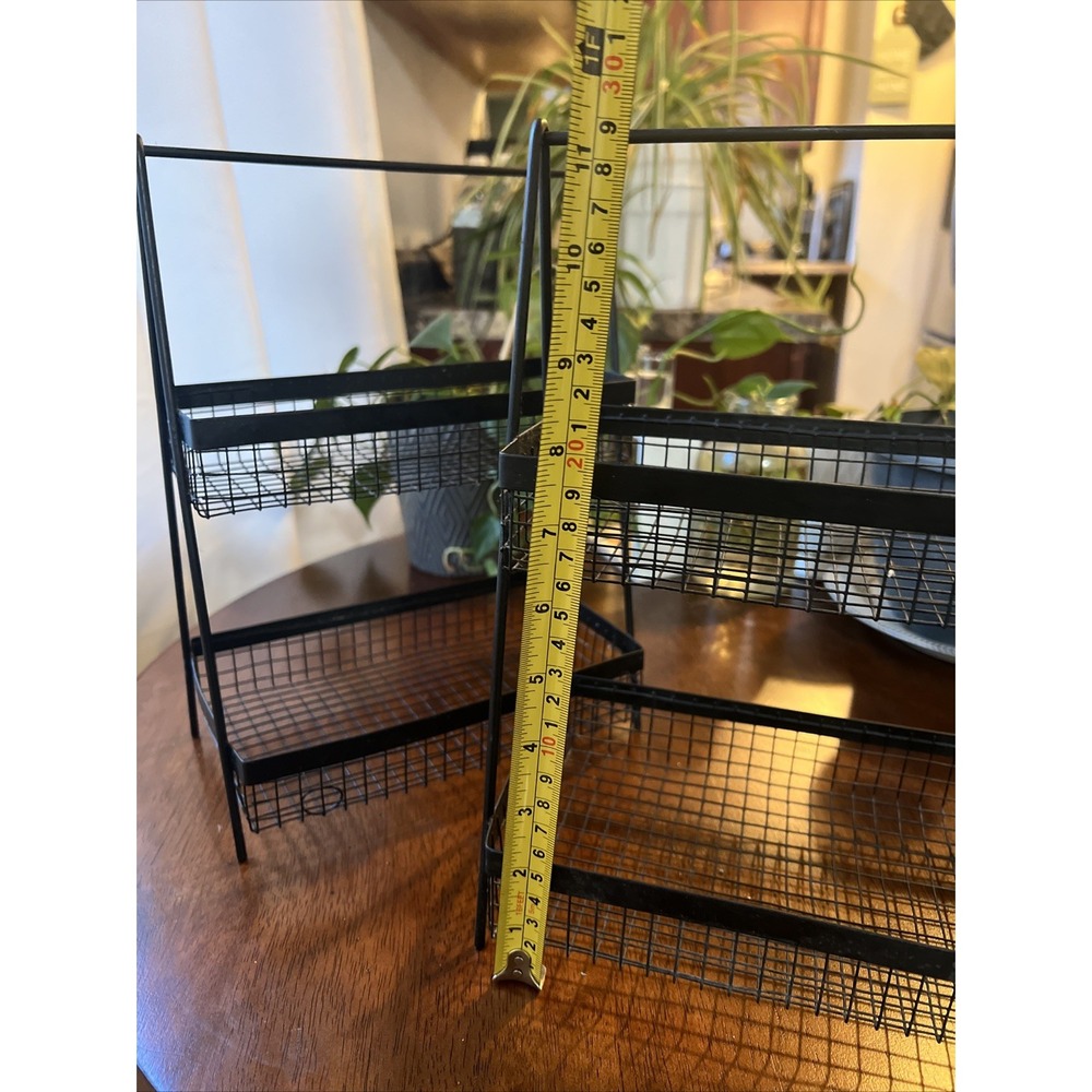 Two Metal Basket Stands - Picture 3 of 5